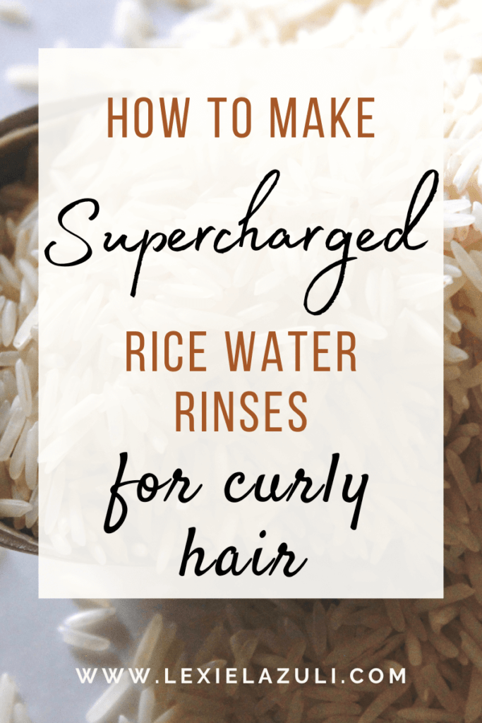 How to make rice water rinse for curly hair growth
