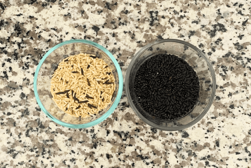 Rice to make black rice Water Rinses for Curly Hair Growth