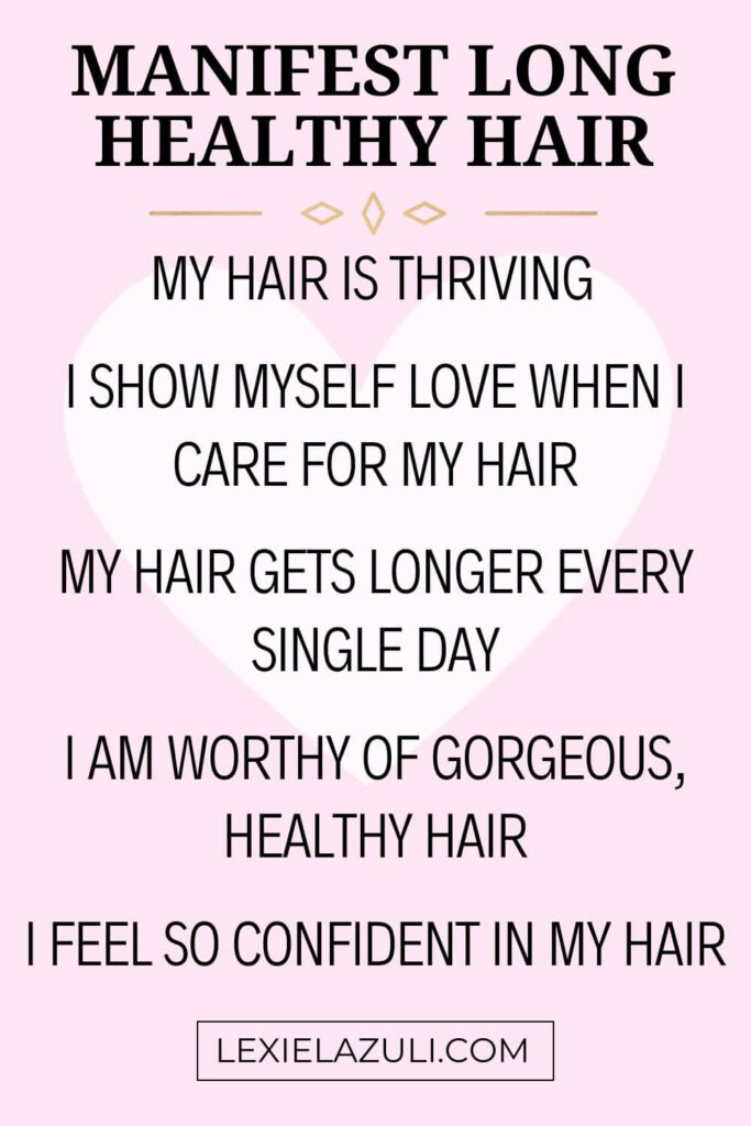 list of positive affirmations for hair growth