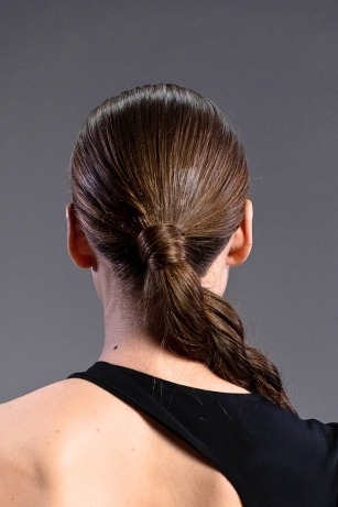 rope braid with low ponytail hairstyle